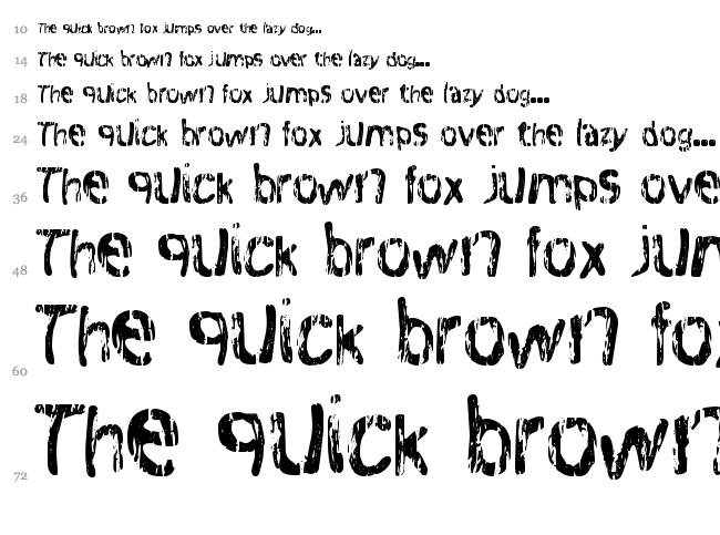 Warpspeed 9 font waterfall